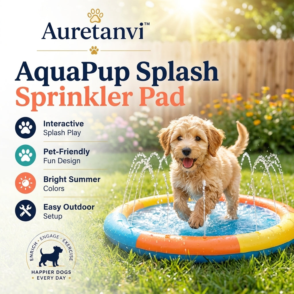 Auretanvi™ AquaPup Splash Sprinkler Pad