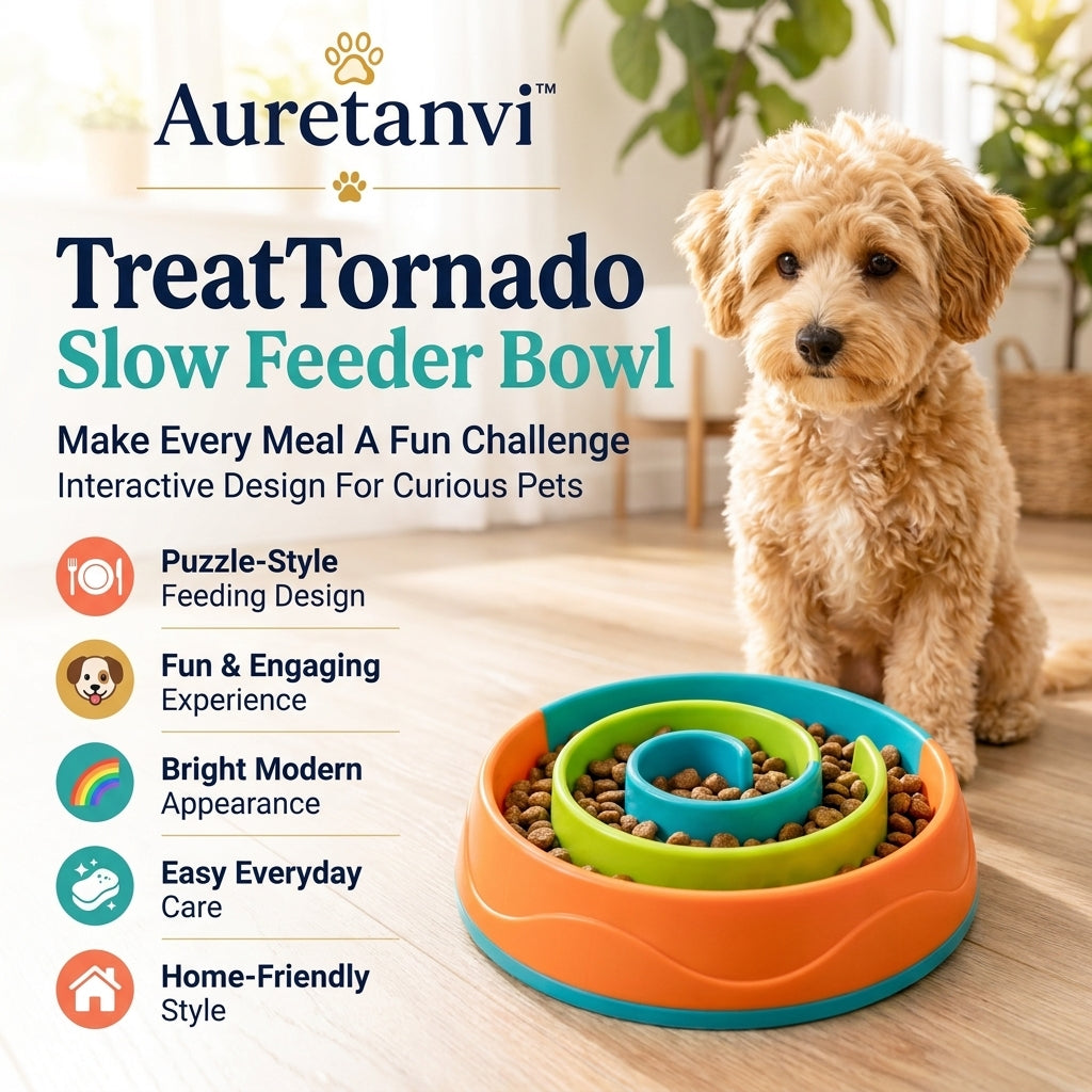 Auretanvi™ TreatTornado Slow Feeder Bowl