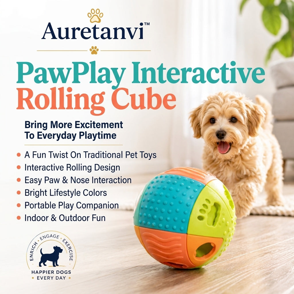 Auretanvi™ PawPlay Interactive Rolling Cube